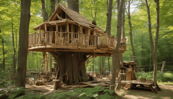 Construire sa cabane dans les arbres sans permis, c’est possible