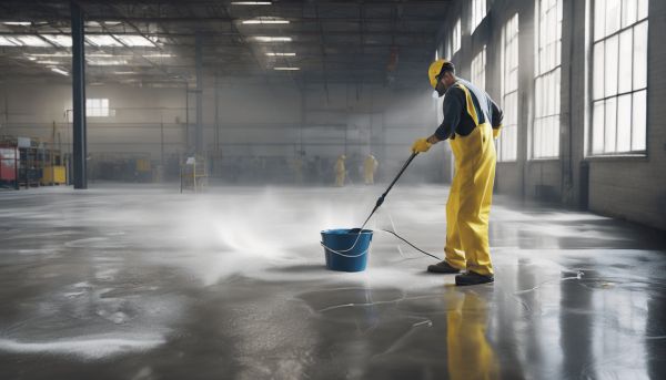 Éliminez efficacement les résidus avec la javel pour gros travaux